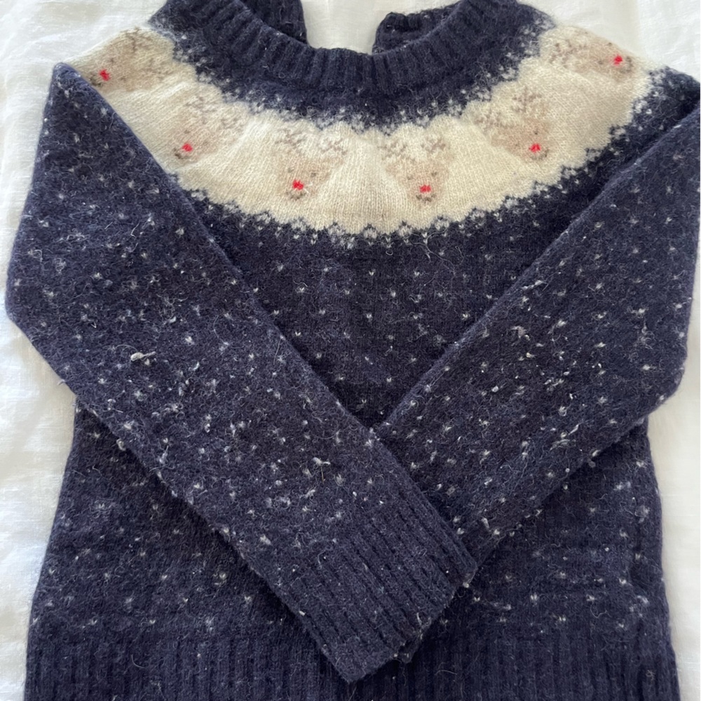 GUC Jojo Maman Bebe reindeer sweater 2-3 yrs